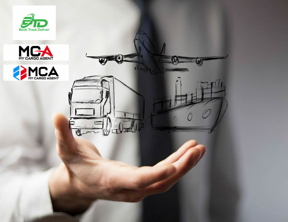 A palm holding air, sea and road freight management methods. Taking control.